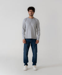 Henley de manga larga para hombre