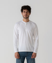 Henley de manga larga para hombre