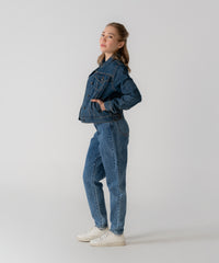 Mom Jeans de tiro alto para mujer