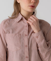 Camisa raglán de rayas para mujer