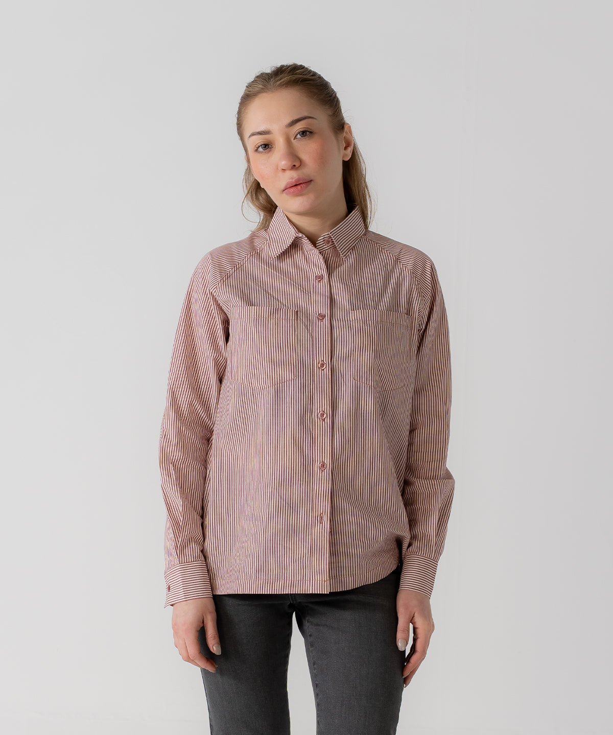 Camisa raglán de rayas para mujer