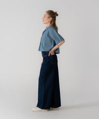 Camisa corta holgada para mujer