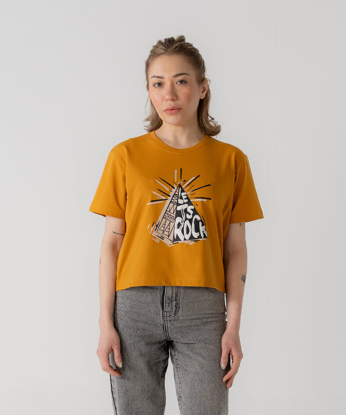 Women's Cropped Pyramid Tee