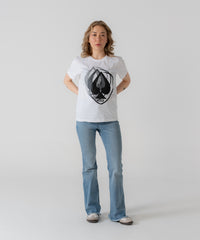 Camiseta de motociclista para mujer