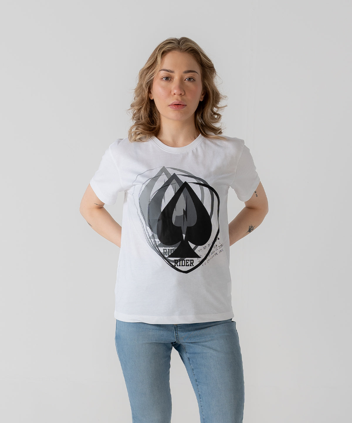 Camiseta de motociclista para mujer
